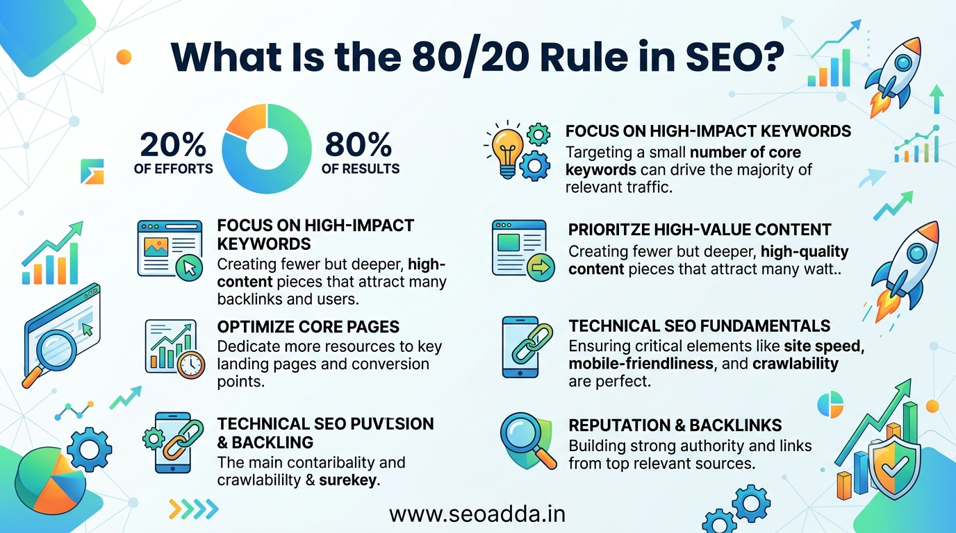 What Is the 80/20 Rule in SEO? How to Get More Traffic with Less Effort?